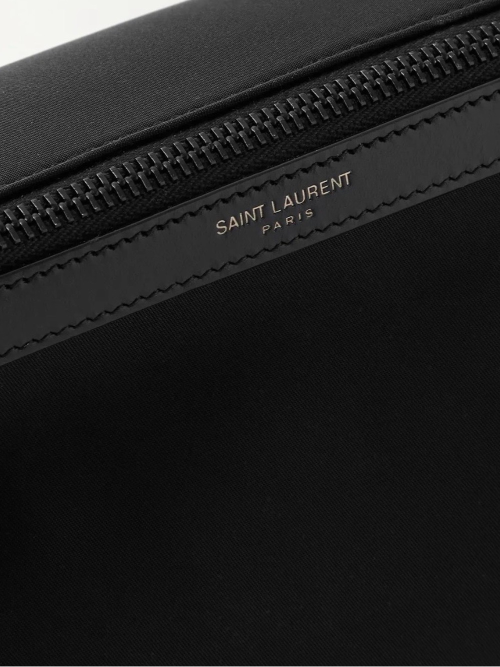 NWT CITY YVES SAINT LAURENT CROSSBODY BAG IN SMOOTH LEATHER AND NYLON - Picture 11 of 14